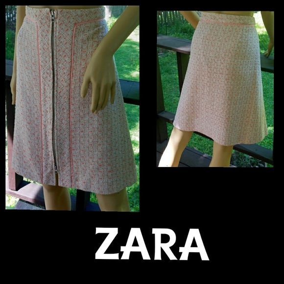 Zara Dresses & Skirts - 💥24HR💥ZARA▪Metallic Tweed Silk Blend Skirt